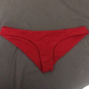 Frankie’s Bikinis Greer red bikini bottom size L